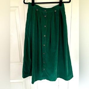 Vintage walker and lane corduroy skirt